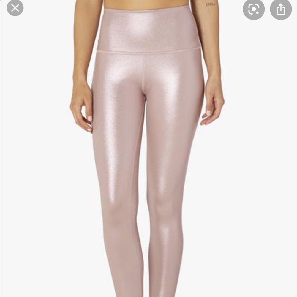 Beyond yoga pink sparkle leggings